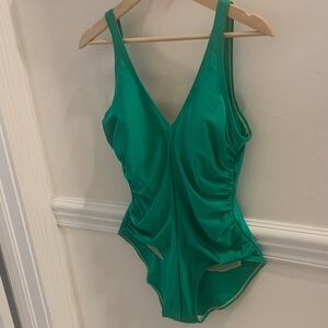 Green One-Piece Swimsuit